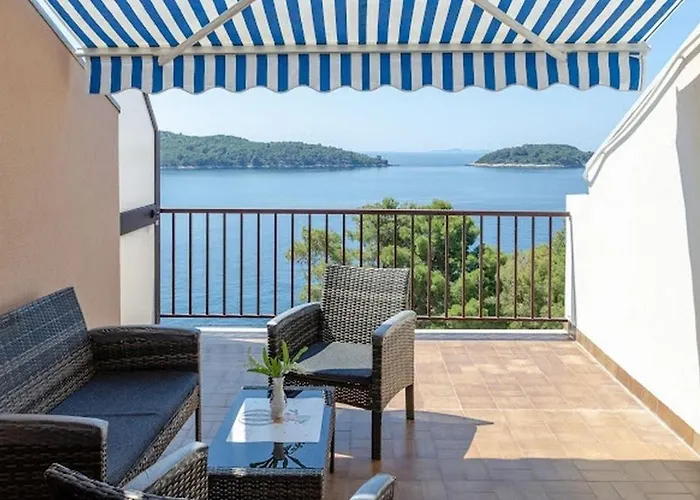 公寓 By The Sea Prizba, Korcula - 12648 普瑞兹巴